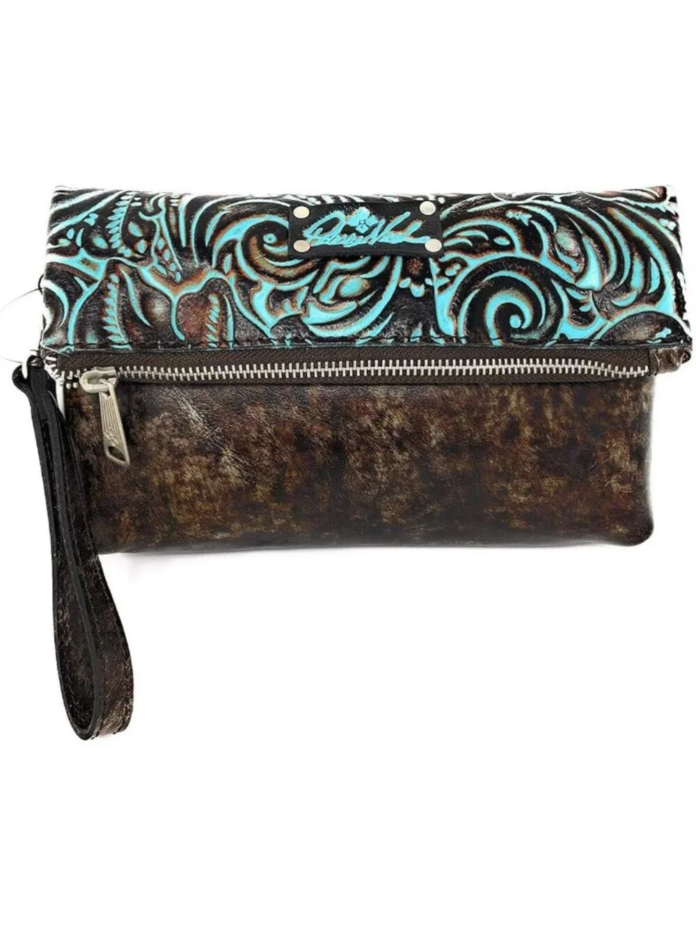 Chic Fold-Over Wristlet Clutch | Stylish Travel Accessory & Evening Bag
